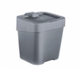 LIXEIRA DE PIA SLIM 2,5L CINZA