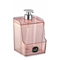 DISPENSER SLIM 500ML ROSA TRANSL. - 9 X 18  CM