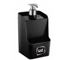 DISPENSER SLIM 500ML PRETO - 9 X 18 CM