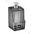 DISPENSER SLIM 500ML PRETO TRANSL. - 9 X 18  CM