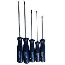 CHAVE FENDA E PHILIPS C/5 (3 FENDAS E 2 PHILIPS)